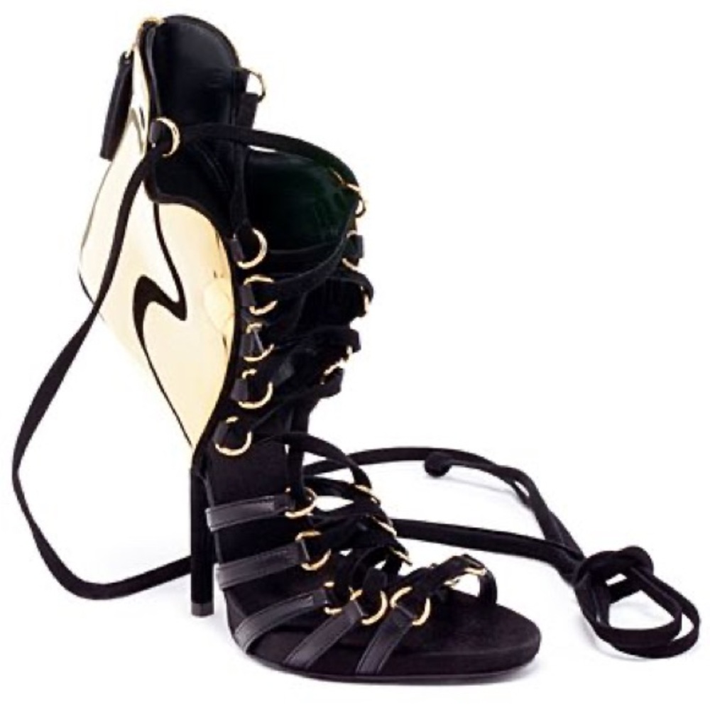 Giuseppe Zanotti Gold Plated Heels